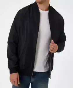 Bomberjacke mit Stehkragen, schwarz