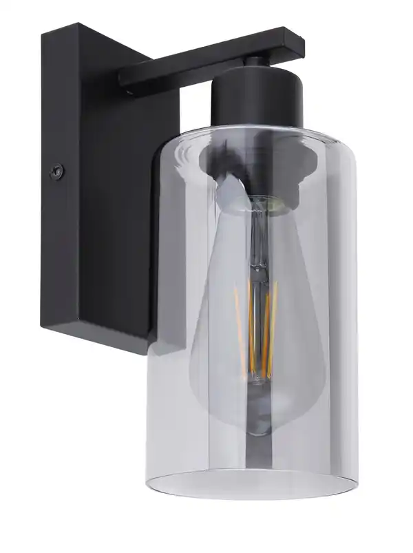 Bild 1 von Wandleuchte 15465W in Grau max. 60 Watt Wandlampe, Grau, Schwarz