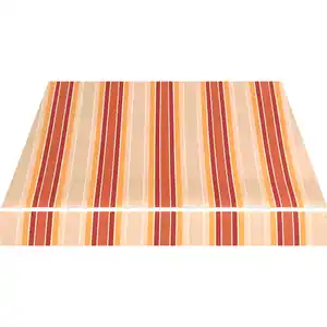 Halbkassettenmarkise, BxL: 350 x 250 cm, gelb-orange-anthrazit