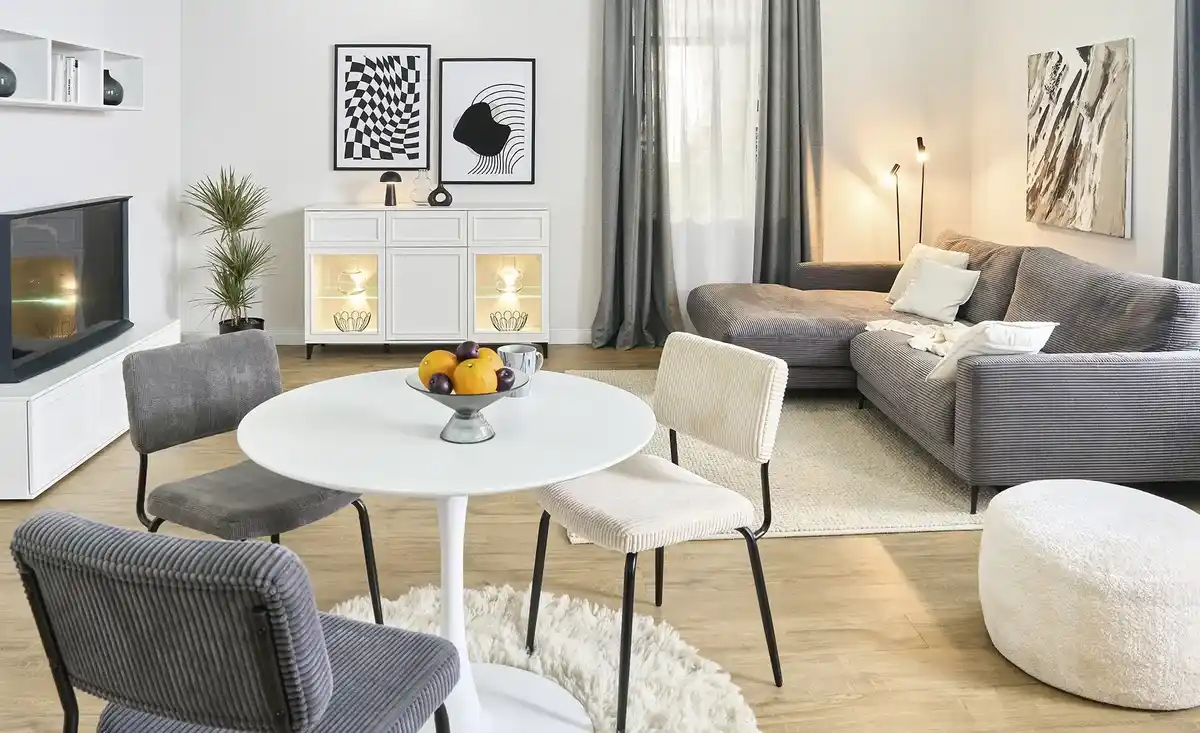 Bild 1 von Cord-Polsterstuhl Hendrik