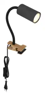 Klemmleuchte Robby max. 25 Watt, Graphitfarben, Schwarz