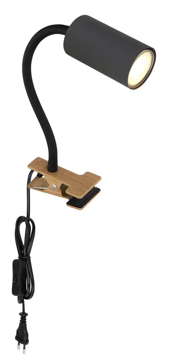 Bild 1 von Klemmleuchte Robby max. 25 Watt, Graphitfarben, Schwarz