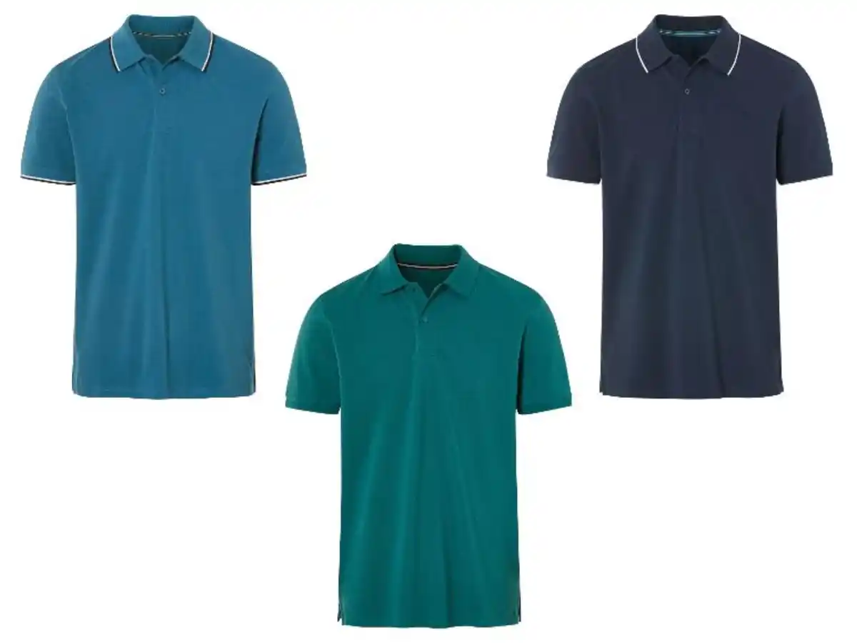 Bild 2 von LIVERGY® Herren Poloshirt in Pikee-Qualität, mit Kontraststreifen