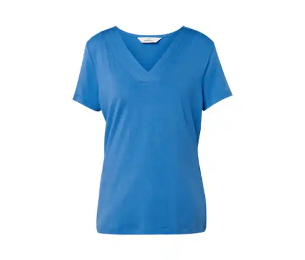 Bild 1 von Shirt mit Faltendetail, kobaltblau