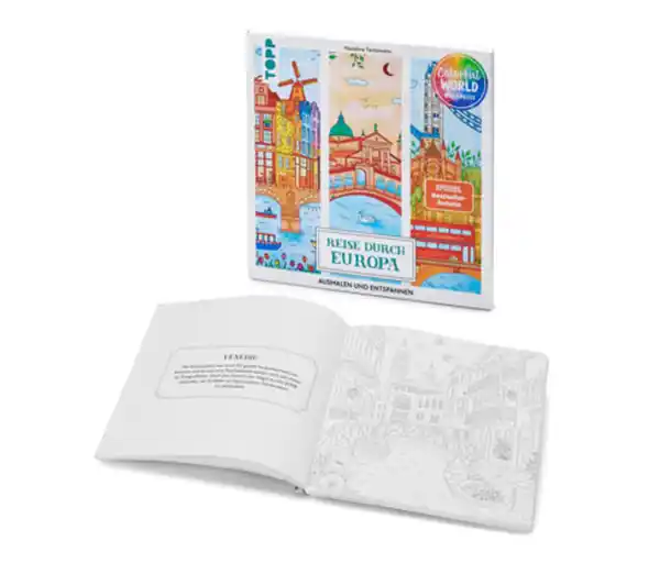 Bild 1 von Buch »Reise durch Europa – Ausmalen und Entspannen«