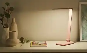 KHG LED-Tischleuchte, Pink mit Qi-Charger