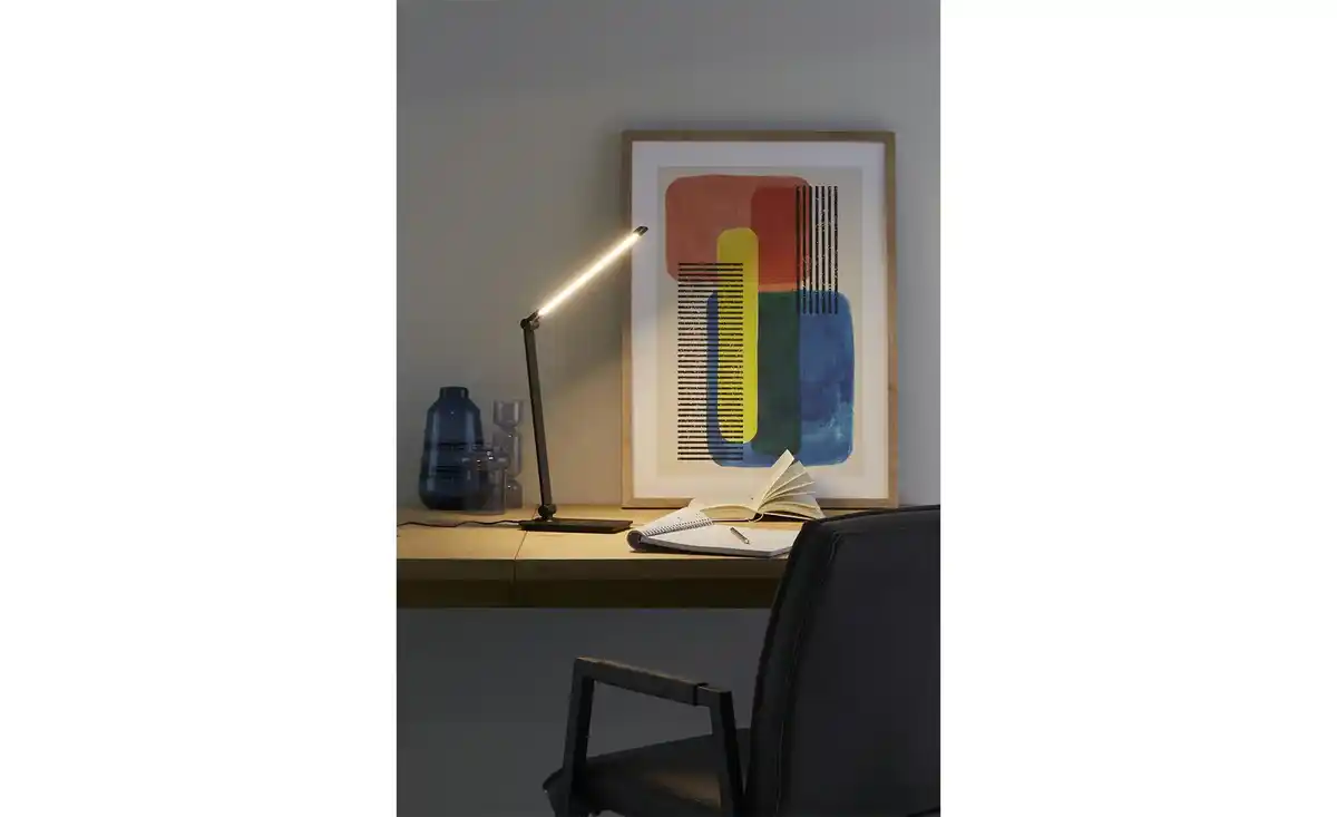 Bild 1 von KHG LED-Tischleuchte, schwarz mit Qi-Charger