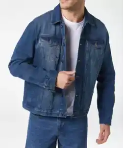 Jeansjacke mit Waschungseffekten, jeansblau hell