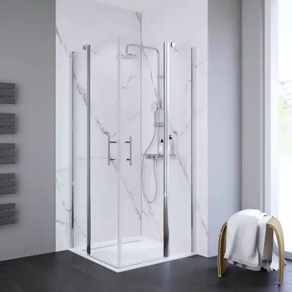 Bild 1 von Eckeinstieg »Esperance«, mit Drehtür, BxH: 80 x 192 cm, Glas/Aluminium