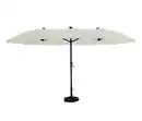 Bild 1 von LECO Doppel-Sonnenschirm* mit LED-Beleuchtung, oval, ca. 270 x 460 cm, beige