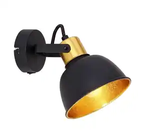 Srahler Fillo in Schwarz/Gold max. 25 Watt, Schwarz, Goldfarben