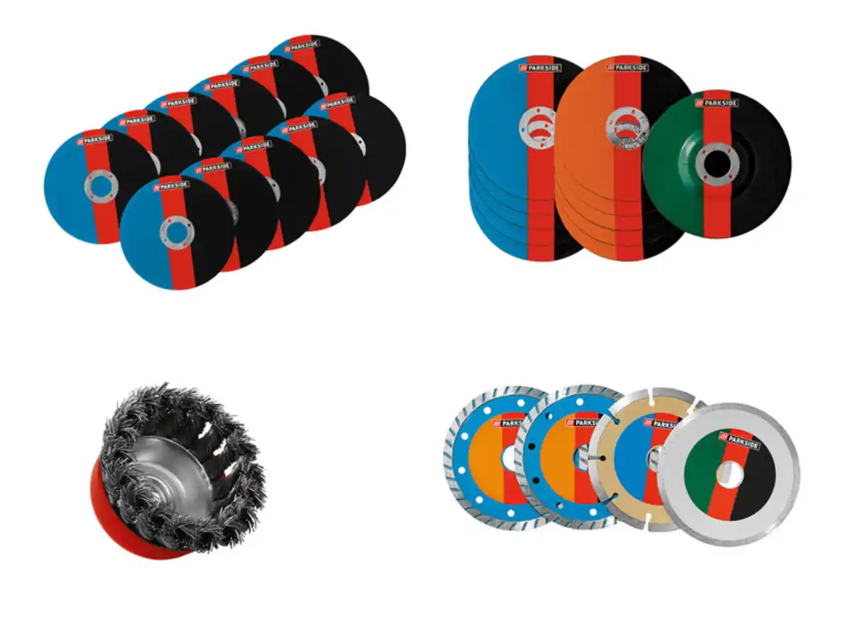 Bild 2 von PARKSIDE® Winkelschleiferzubehör-Sets »PWSZS 1«, max. 12.500 min-¹