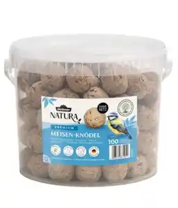 Dehner Natura Premium Wildvogelfutter Meisenknödel im Eimer, ohne Netz
