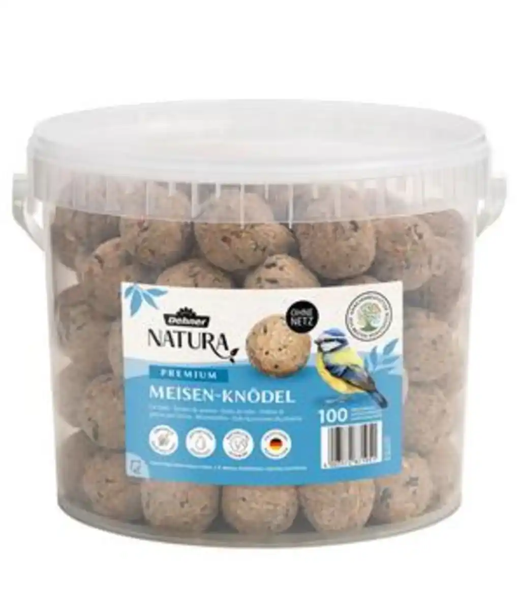 Bild 1 von Dehner Natura Premium Wildvogelfutter Meisenknödel im Eimer, ohne Netz