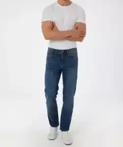 Jeans mit Waschungseffekten, jeansblau