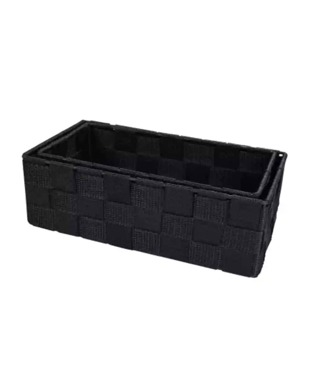 Bild 1 von Aufbewahrungskörbe in Flechtoptik, grau