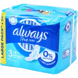 Always Free Day Damenbinden Long Plus