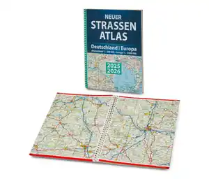 Buch: Neuer Straßen-Atlas Deutschland/Europa 2025/2026