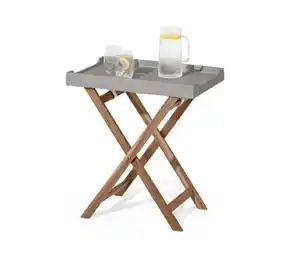 Tabletttisch mit Polyzement-Tablett
