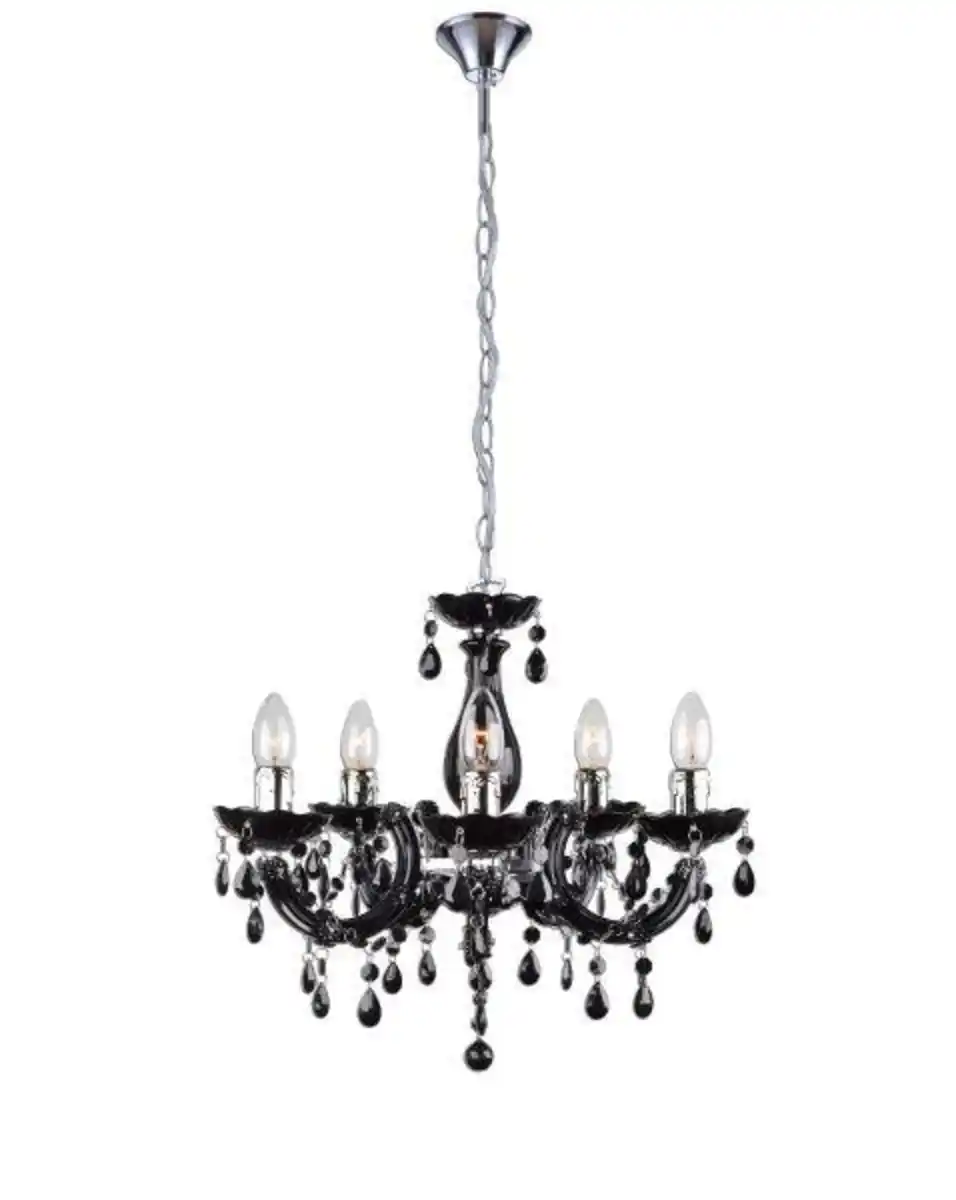 Bild 1 von Hängeleuchte 63110-5 in Schwarz max. 40 Watt, Schwarz, Chromfarben