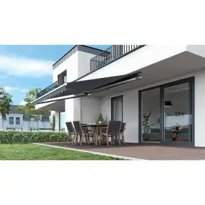 Gelenkarmmarkise, BxL: 350 x 250 cm, beige-silberfarben