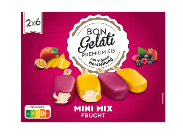 Bild 1 von Bon Gelati Stieleis Mini Mix Frucht