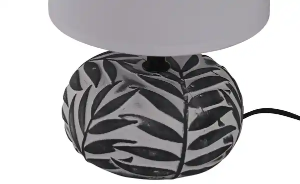 Bild 2 von KHG Keramik-Tischleuchte, 1-flammig, weiß/schwarz