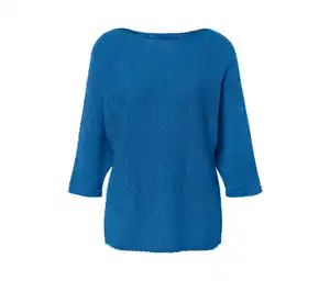 Sommerlicher Strickpullover aus Bändchengarn