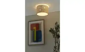 KHG Deckenleuchte, 2-flammig, Wiener Geflecht