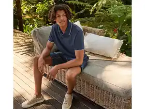 LIVERGY® Herren Poloshirt in Pikee-Qualität, mit Kontraststreifen