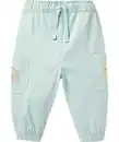 Bild 1 von Cargohose mit Stickereien, dukeltürkis