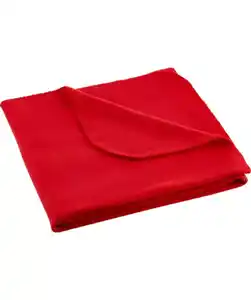 Rote Fleecedecke, rot