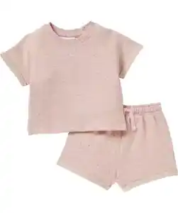 T-Shirt + Shorts, rosa