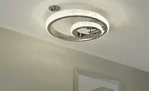 KHG LED-Kristall-Deckenleuchte, `Kreise´