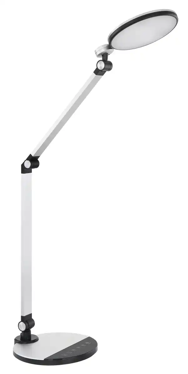 Bild 1 von LED-Schreibtischleuchte Konsti Schwarz/Silber max. 10 Watt Schreibtischlampe, Schwarz, Silberfarben