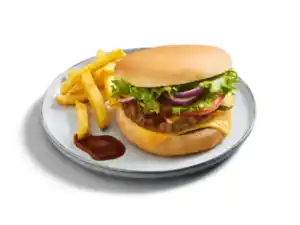Food Fox Double Cheeseburger
