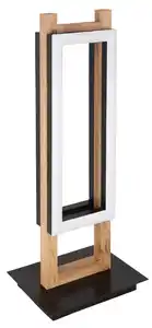 LED-Tischleuchte 57266T in Schwarz/Dunkelbraun max. 20 W, Opal, Schwarz, Dunkelbraun