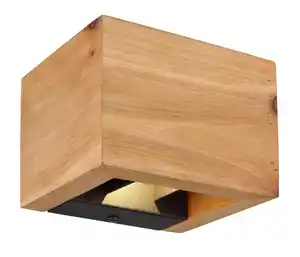LED-Wandleuchte 15553W1 in Schwarz/Dunkelbraun max. 8 W Wandlampe, Schwarz, Dunkelbraun