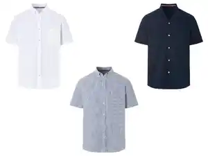 LIVERGY® Herren Freizeithemd, mit leicht abgerundetem Saum