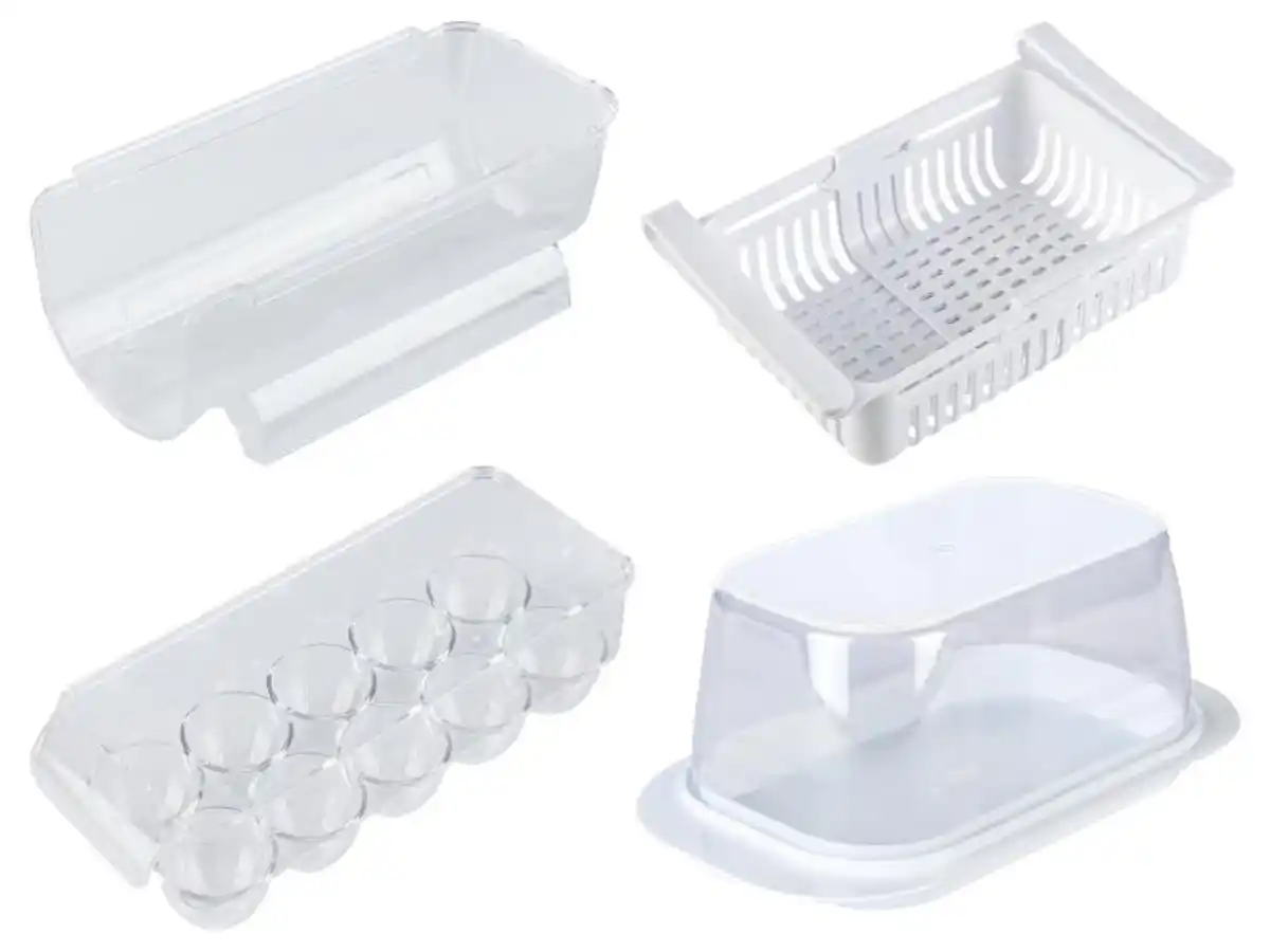 Bild 1 von LIVARNO home Flaschenhalter / Aufbewahrungskorb / Eierhalter / Butterdose, für den Kühlschrank