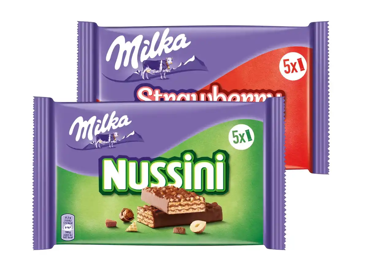 Bild 1 von Milka Riegel/Tender/Nussini/Waffelini