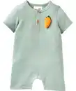 Bild 1 von Newborn Strampler Möhrchen, dukeltürkis