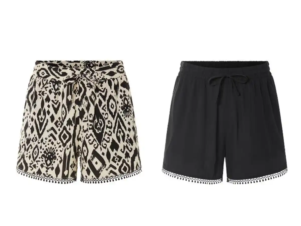 Bild 2 von esmara® Damen Shorts, mit Häkelspitze