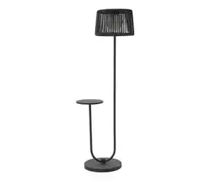Leco Solar Stehleuchte mit integriertem Tisch, anthrazit