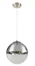 Bild 1 von Hängeleuchte Varus in Chromfarben max. 40 Watt, Chromfarben, Transparent