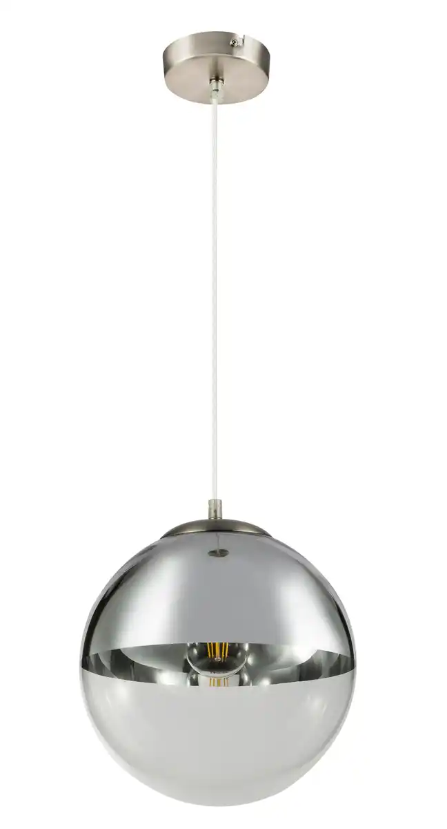 Bild 1 von Hängeleuchte Varus in Chromfarben max. 40 Watt, Chromfarben, Transparent