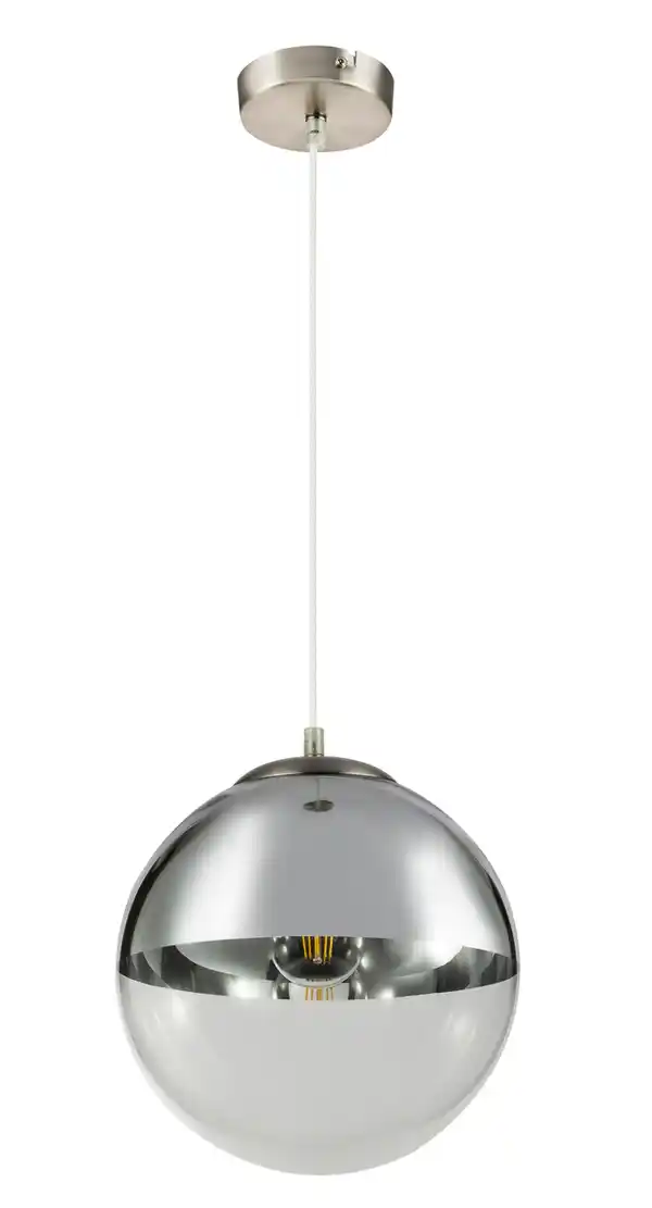 Bild 1 von Hängeleuchte Varus in Chromfarben max. 40 Watt, Chromfarben, Transparent