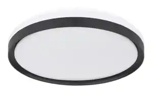 LED-Deckenleuchte Sonny in Schwarz max. 18 Watt Deckenlampe, Opal, Schwarz, Weiß
