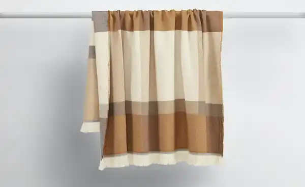 Bild 1 von como superior Wohndecke Karo-Strickdecke