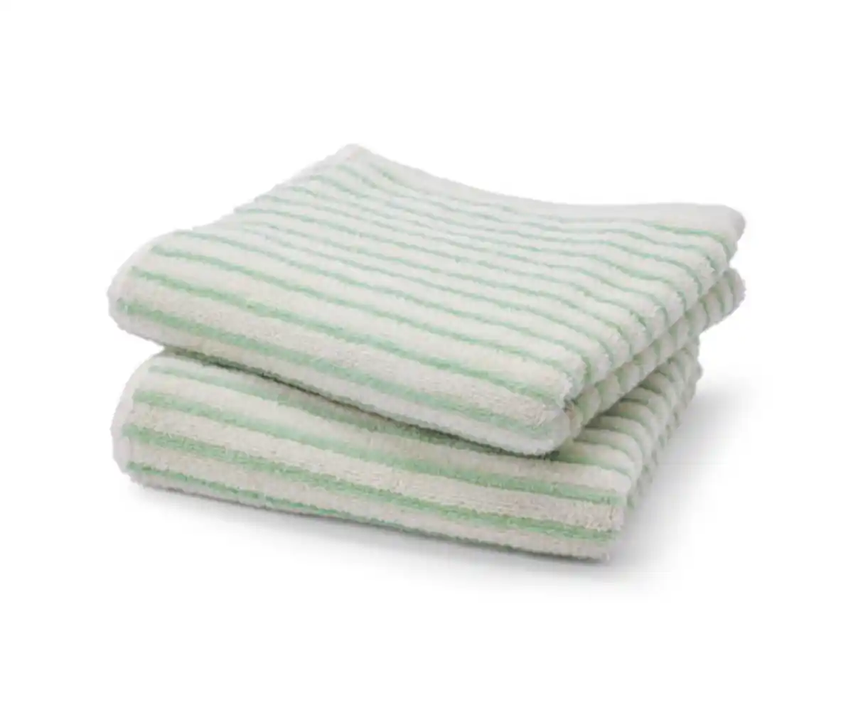 Bild 1 von 2 gestreifte Handtücher, grün